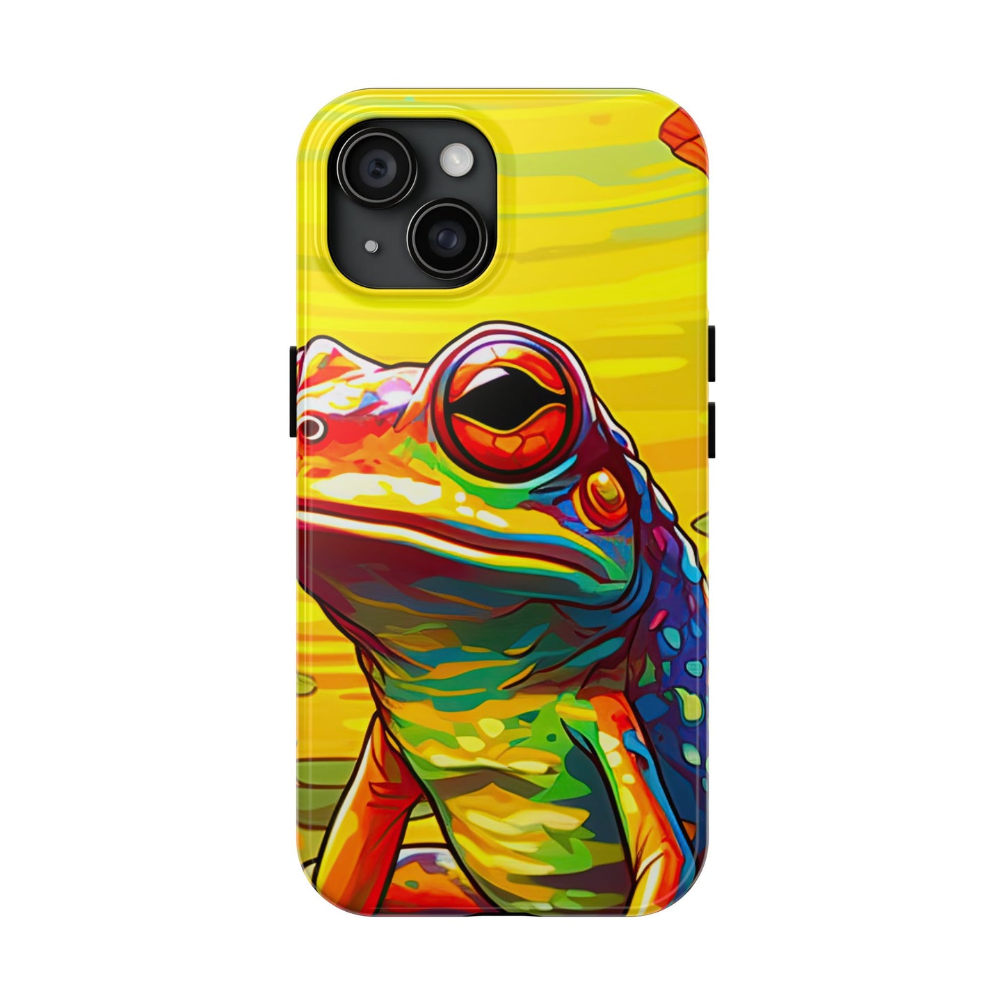 Vibrant Rainbow Frog Design – iPhone Series Case