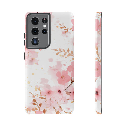 Soft Pink Cherry Blossom Samsung Galaxy Case – Elegant Floral Design