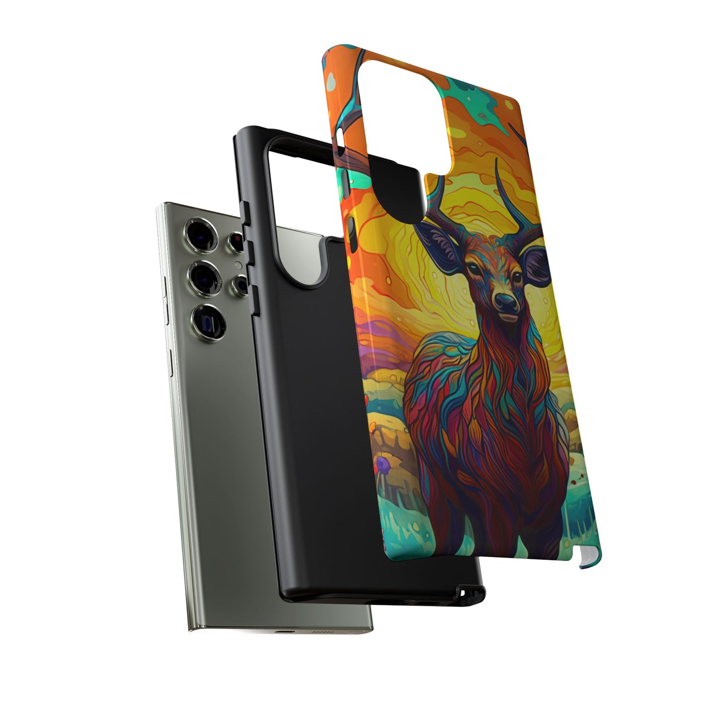 Vibrant Stag in Bloom – Samsung Galaxy Case