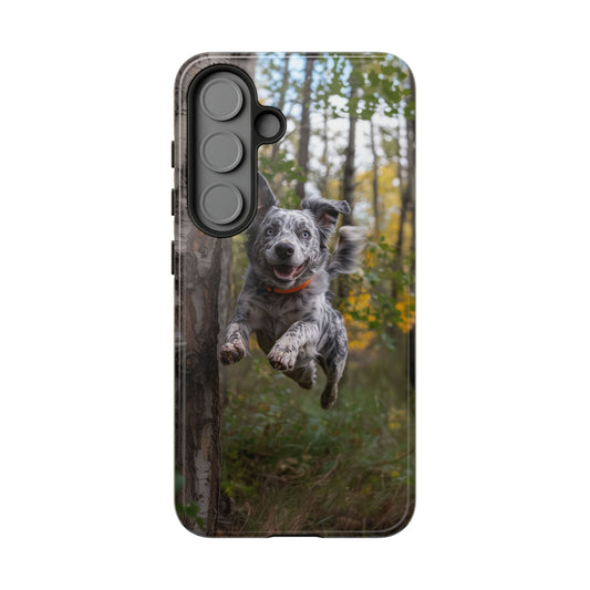 Happy Forest Dog Samsung Galaxy Case – Nature-Inspired Protective Cover