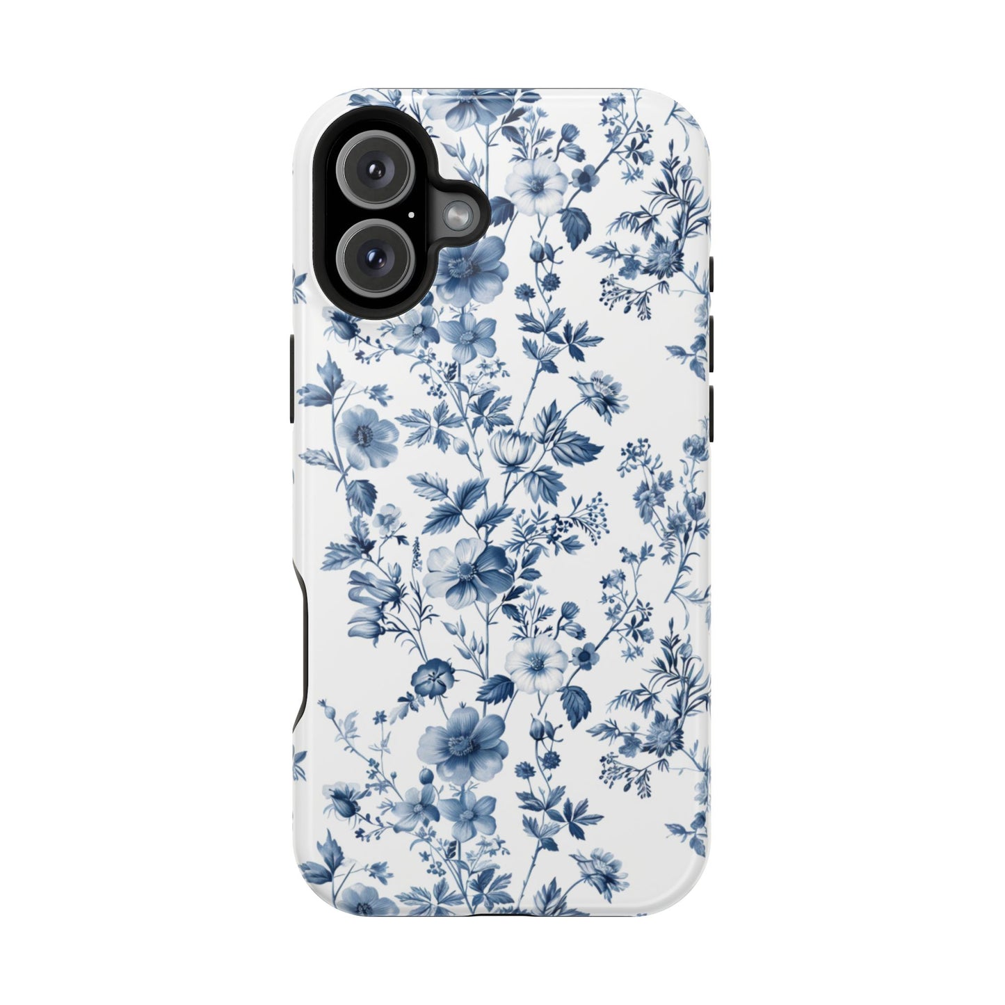 Enchanted Garden Blue Toile iPhone Case