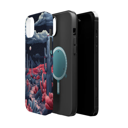 Moonlit Saguaro iPhone Case