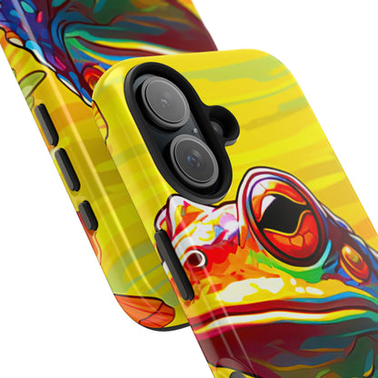 Vibrant Rainbow Frog Design – iPhone Series Case