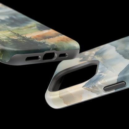 Serene Alpine Forest - MagSafe iPhone Case