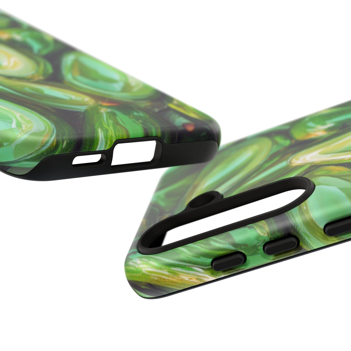 Glossy Avocado Samsung Galaxy  Case – Sleek Green 3D Fruit Design, Durable and Stylish