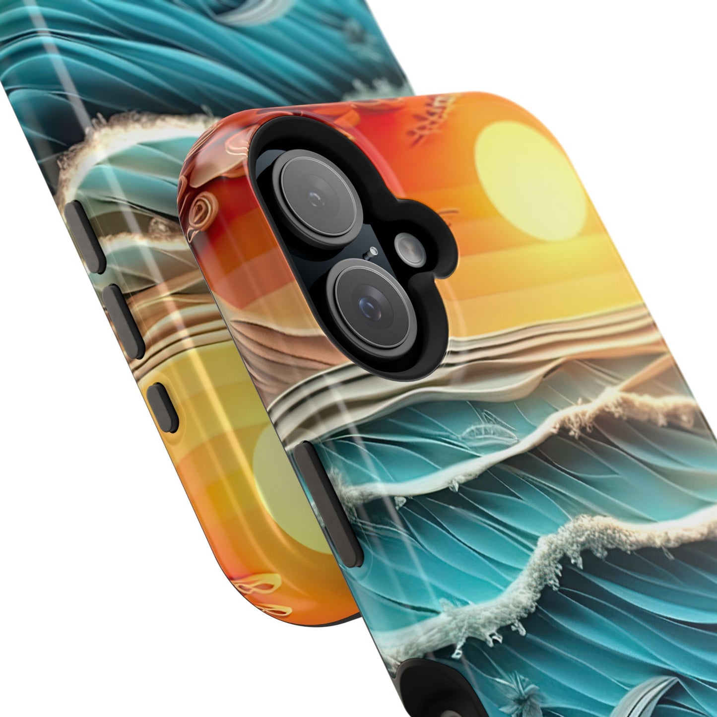 Tropical Sunset Paper Art Ocean – iPhone Series Case