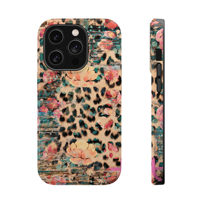 Rustic Floral Leopard - MagSafe iPhone Series Case