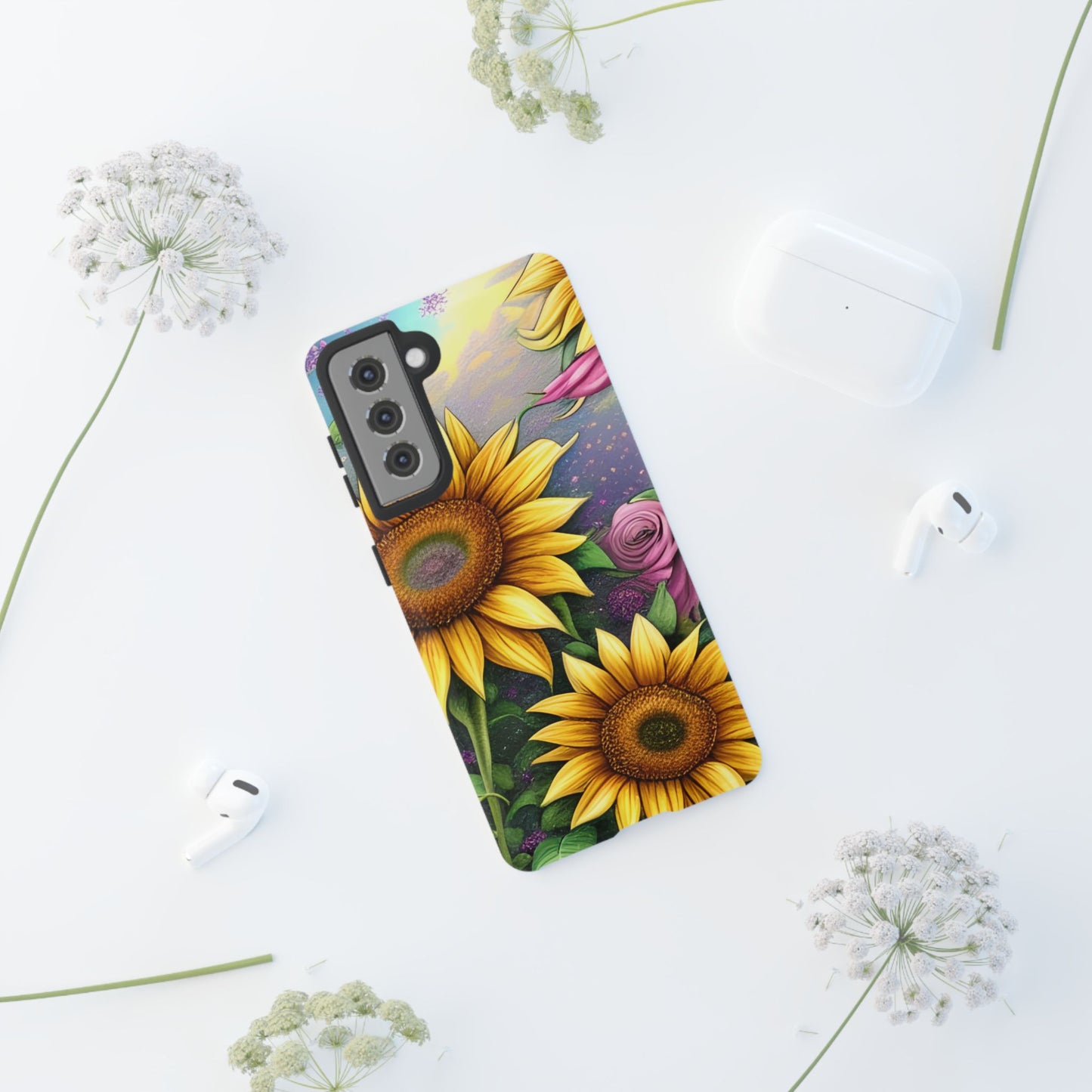 Whimsical Sunflower & Rose Garden - Samsung Galaxy Series Case