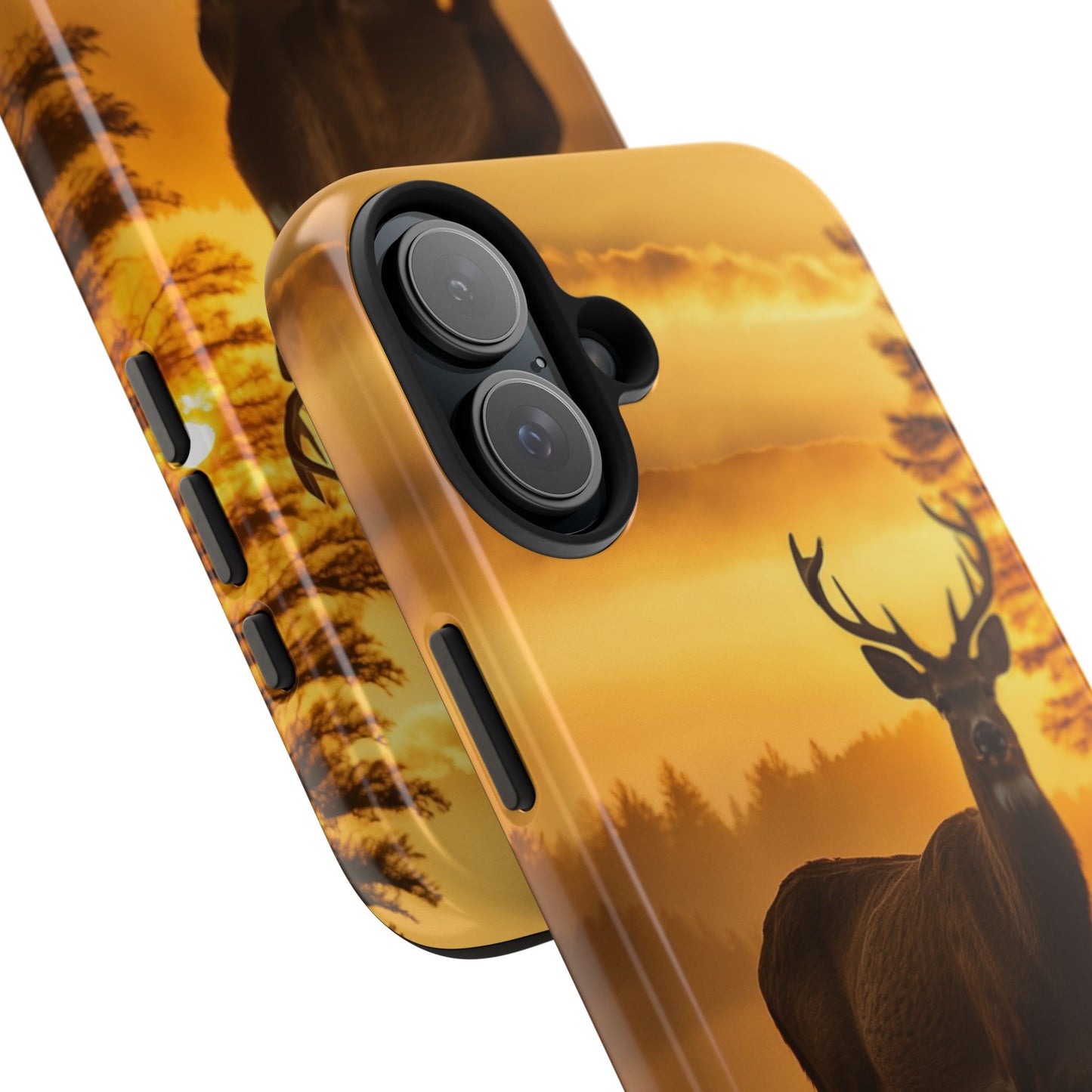 Sunset Majesty: Regal Stag – iPhone Case