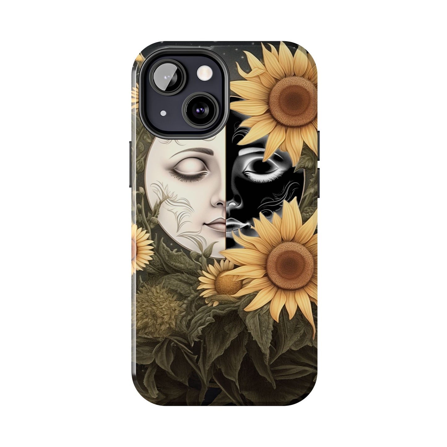 Sunflower Moon and Stars iPhone Case – Ethereal Art