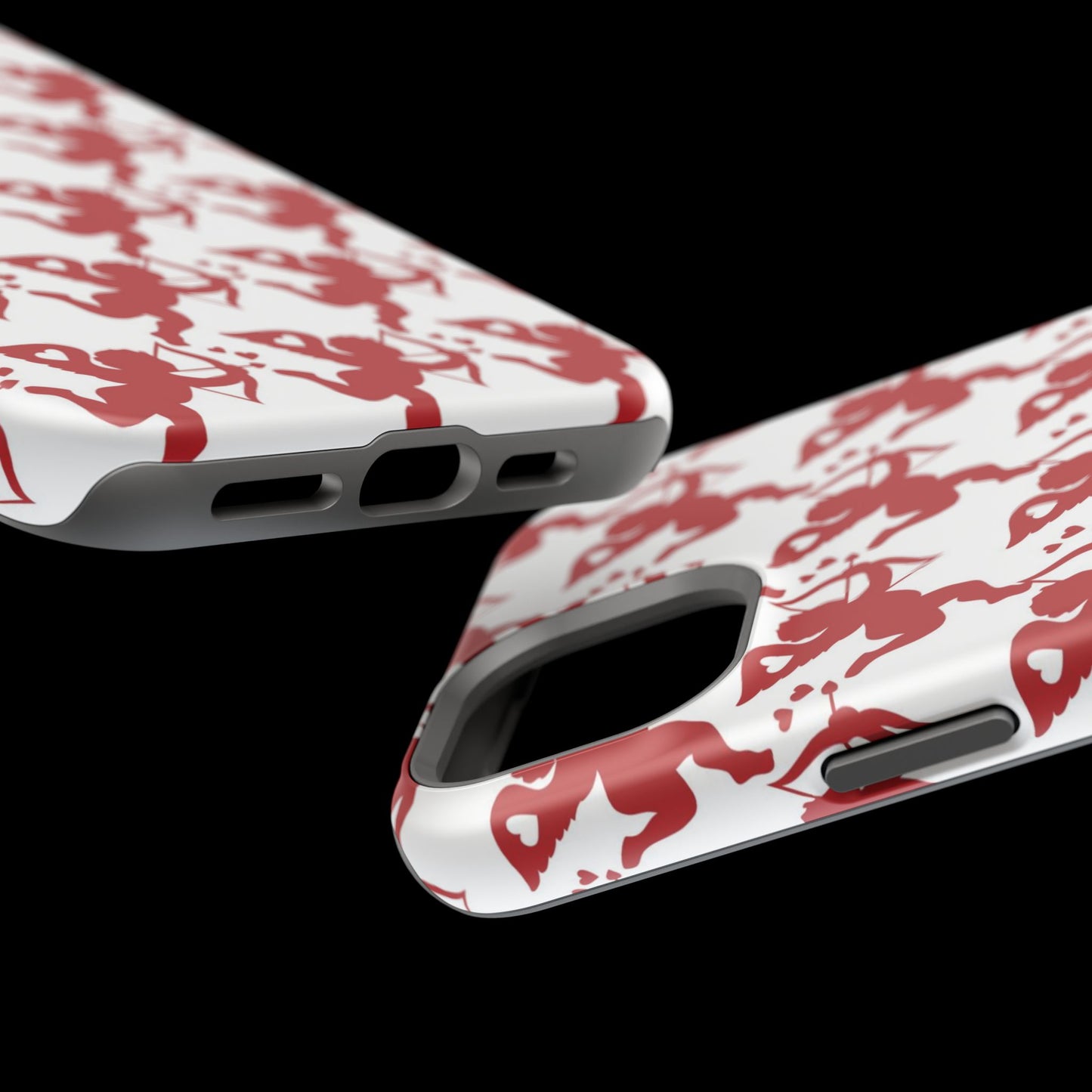 Red Cupid Love Pattern MagSafe Case