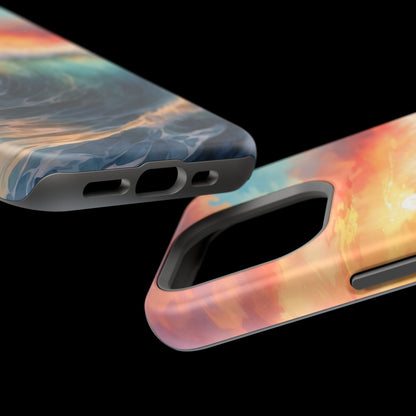 Ocean Wave Sunset MagSafe iPhone Case – Coastal Vibes Design