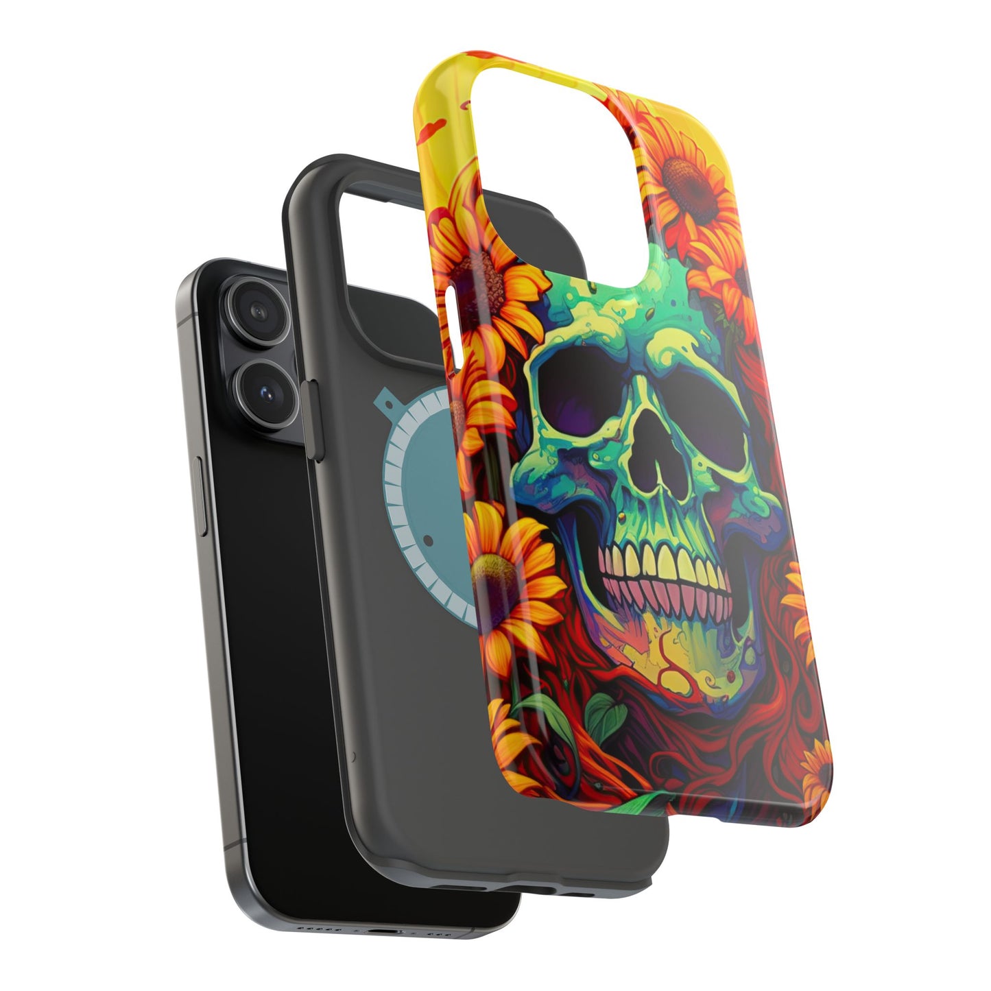 Sun Kissed Skull MagSafe iPhone Case