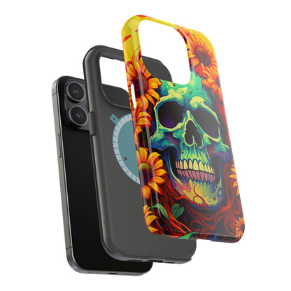 Sun Kissed Skull MagSafe iPhone Case