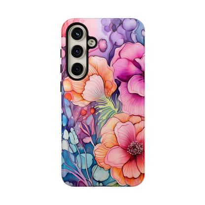 Bright Watercolor Floral Splash iPhone Series Case – Bold Artistic Design