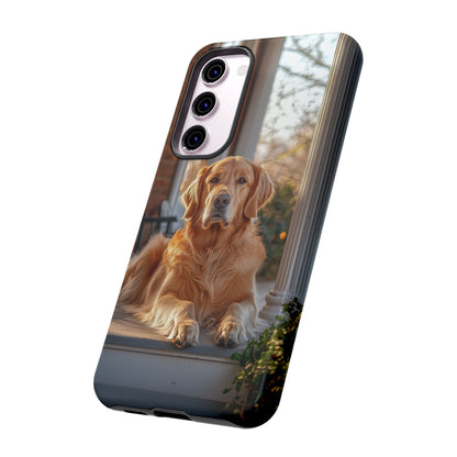 Golden Retriever on Porch - Samsung Galaxy Series Case