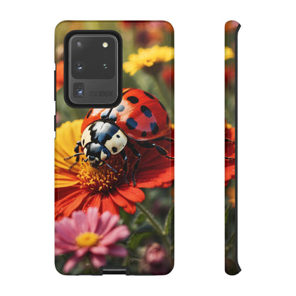 Ladybug on Orange Daisy - Samsung Galaxy Case