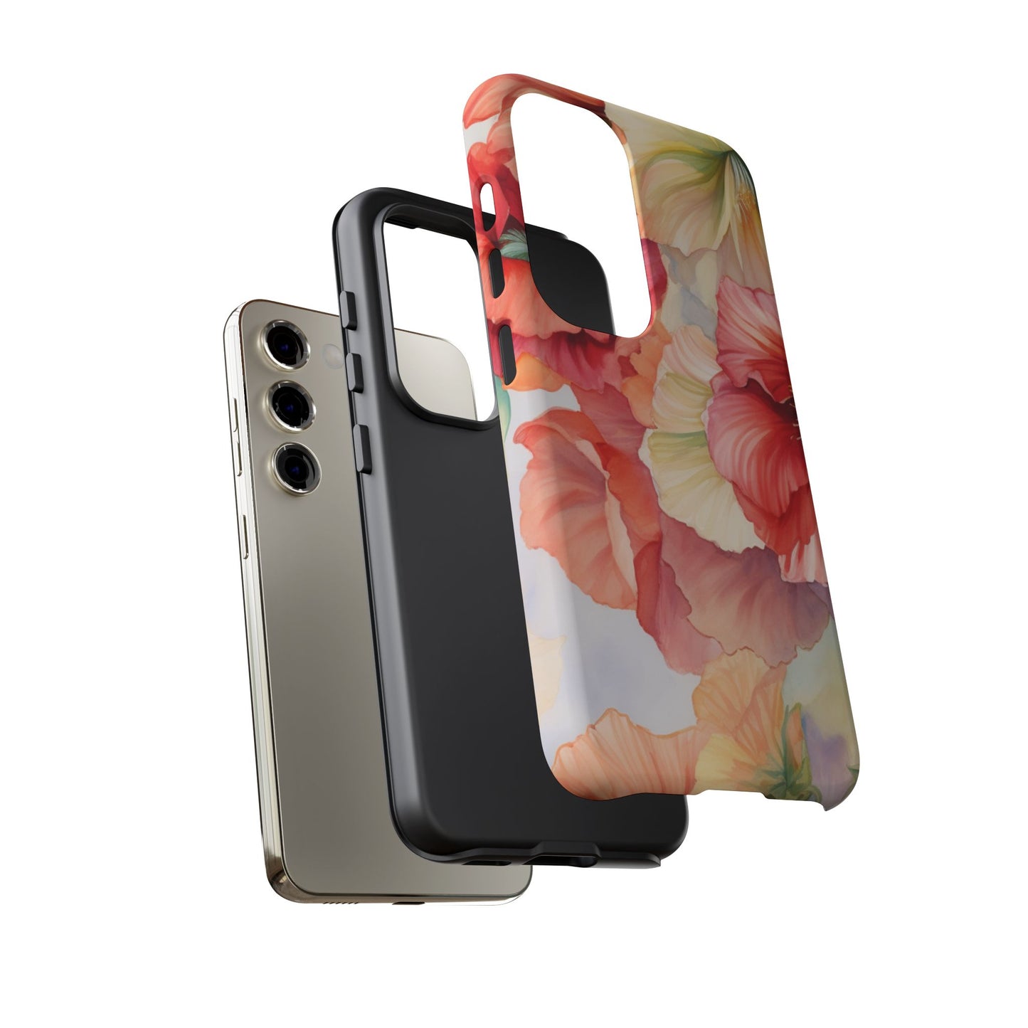 Gumamela Blush Pink Watercolor Floral – Samsung Galaxy Case