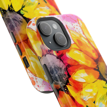 Bold Watercolor Sunflowers - MagSafe iPhone Series Case