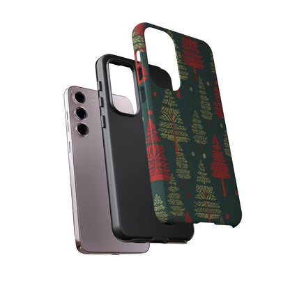 Retro Christmas Trees Pattern - Samsung Galaxy Series Case