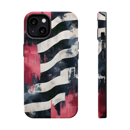 MagSafe iPhone Case: Blood Zebra – Bold Red & Black Pattern