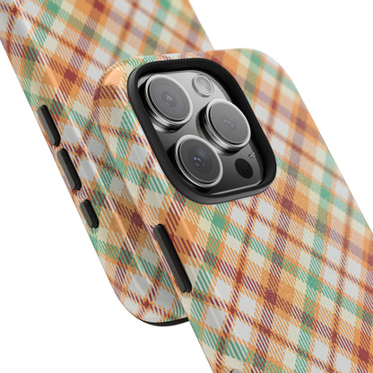 iPhone Case - Autumn Harvest Plaid Design