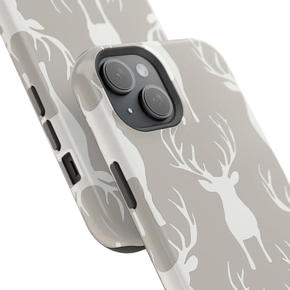 Minimalist Deer Silhouette MagSafe Pattern – iPhone Series Case