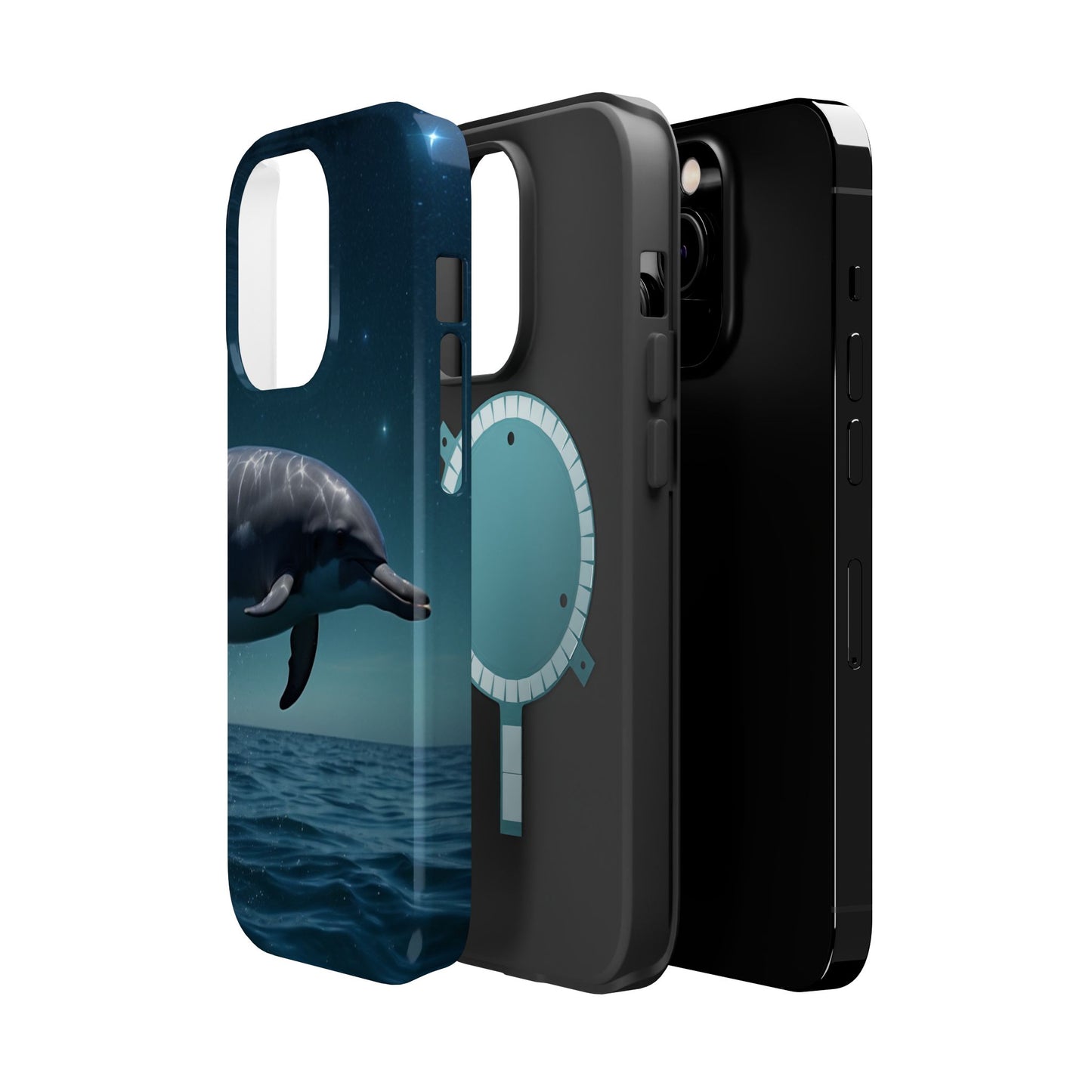 Midnight Ocean Dolphin - MagSafe-Compatible Case