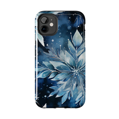 Winter’s Embrace – Blue Snowflake Samsung Galaxy Case