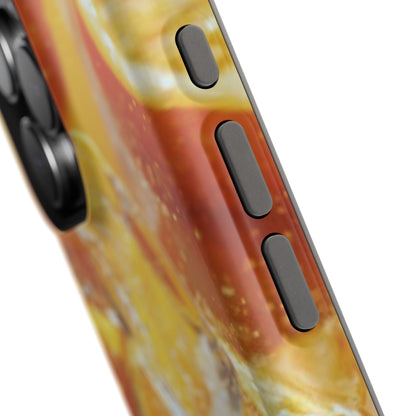 Citrus Orange Splash MagSafe iPhone Case – Dual-Layer Tough Protection, Vibrant Summer Design