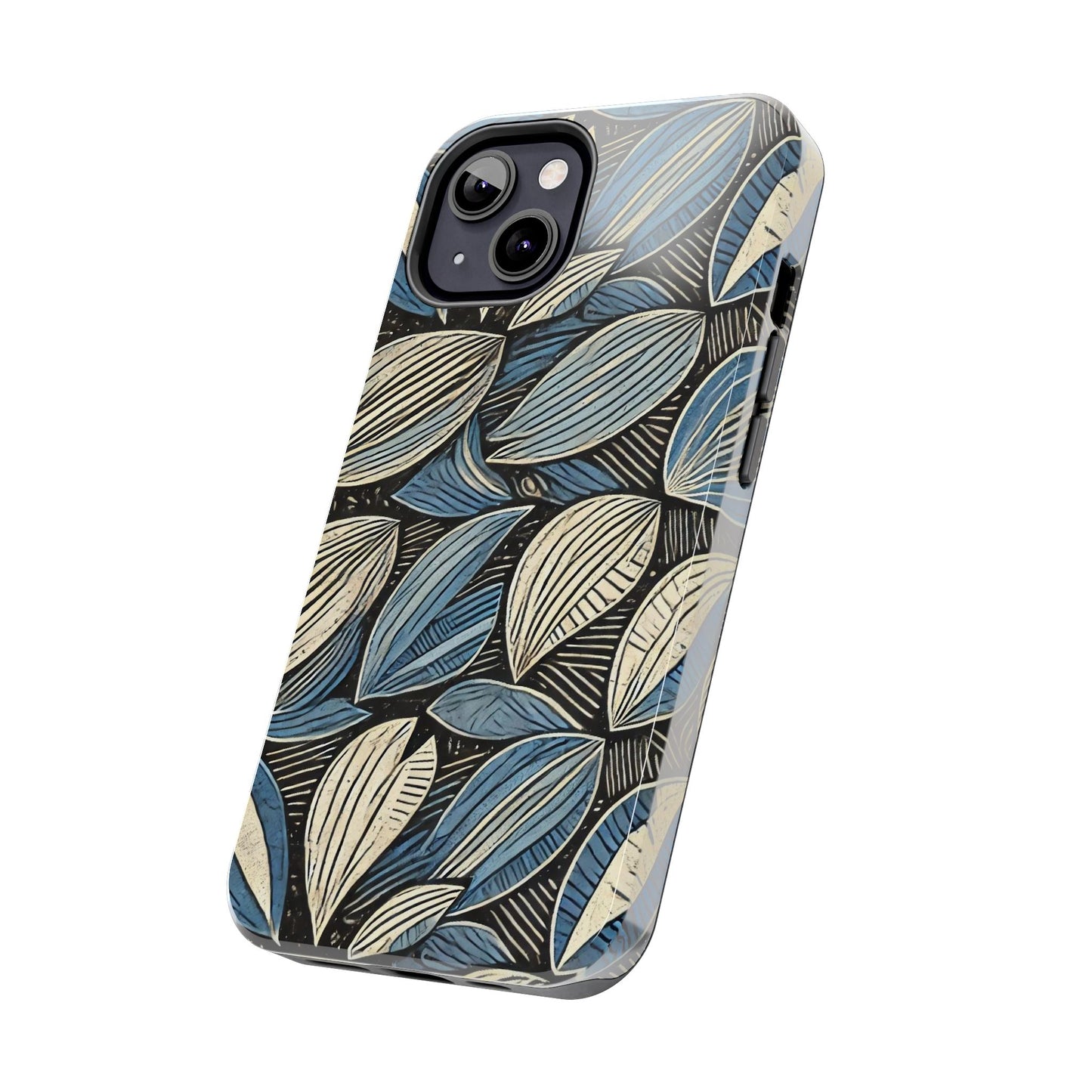 Botanical Leaf Pattern iPhone Case - Nature-Inspired Protective Cover