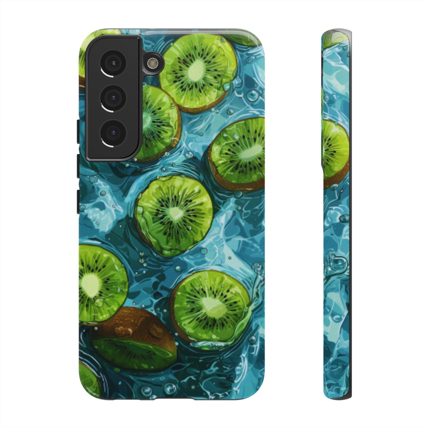 Tropical Kiwi Splash Samsung Galaxy  Case – Tough Dual-Layer, Vibrant Summer Design