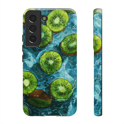 Tropical Kiwi Splash Samsung Galaxy  Case – Tough Dual-Layer, Vibrant Summer Design