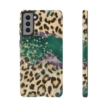 Emerald Glitter Leopard Print - iPhone Series Case