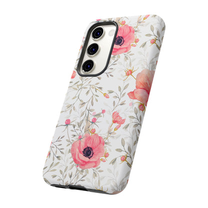 Pink Floral Watercolor Samsung Galaxy Case – Elegant Blossom Design