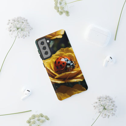 Samsung Galaxy Case: Ladybug on Yellow Petals