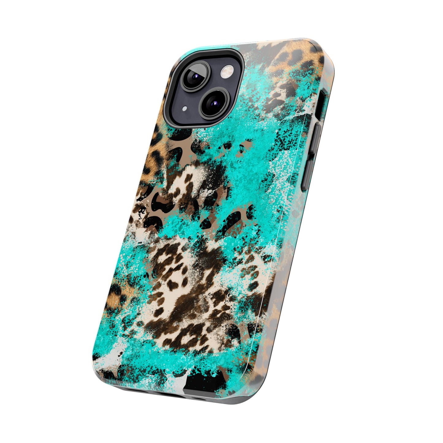 Aqua Splash Leopard - iPhone Series Case