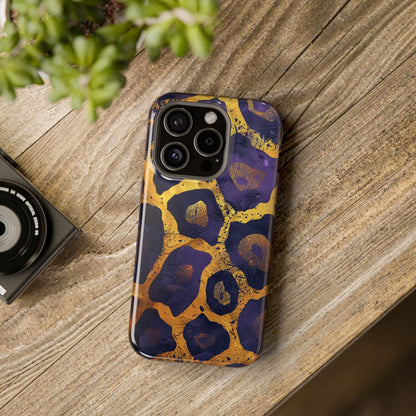 Regal Amethyst Leopard iPhone Case