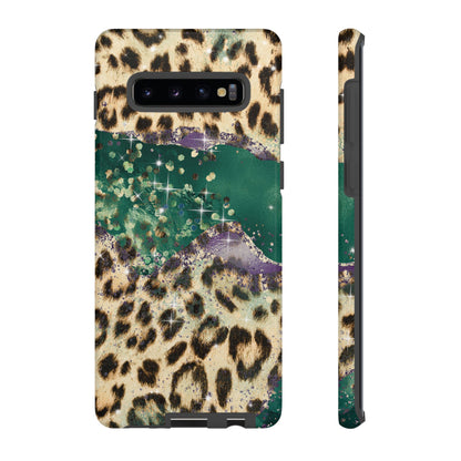 Emerald Glitter Leopard Print - iPhone Series Case