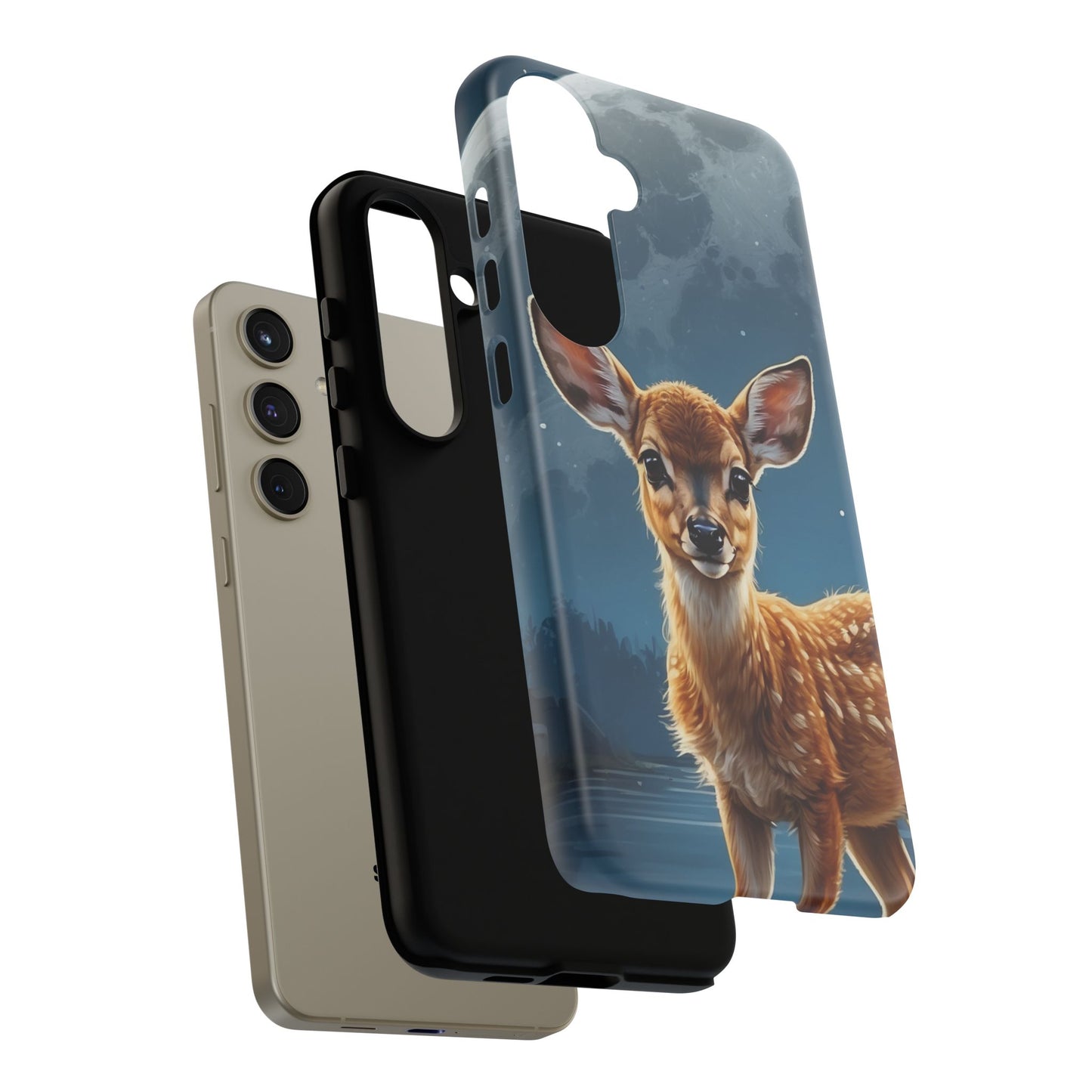 Samsung Galaxy Case – Enchanted Fawn Under the Moonlit Sky