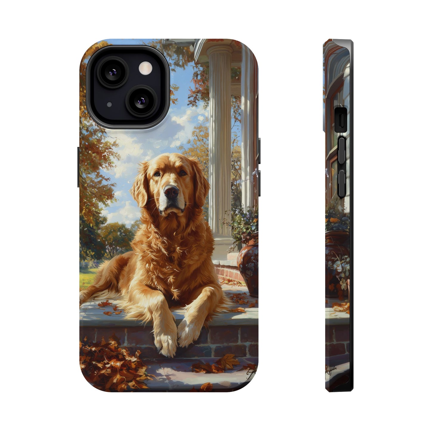 Golden Retriever Autumn Serenity - MagSafe iPhone Series Case