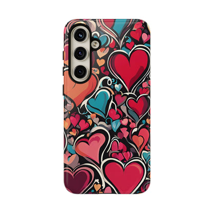 Vibrant Multicolor Heart Art – Samsung Galaxy Case