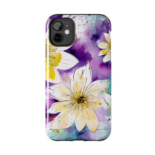 Abstract Floral Watercolor Splash - iPhone Series Case