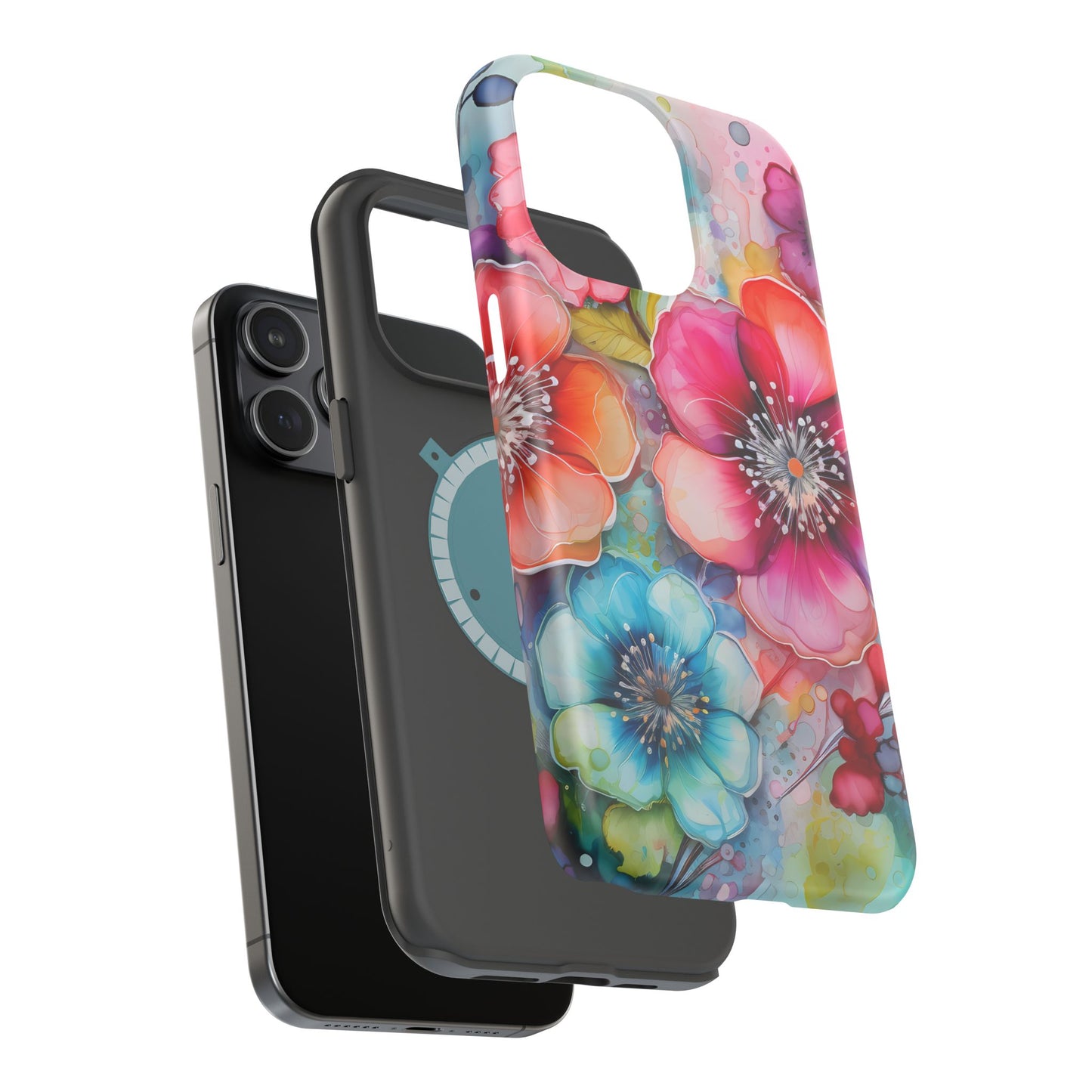 Vibrant Watercolor Floral Garden - MagSafe iPhone Series Case