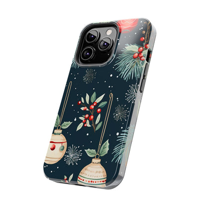 Elegant Christmas Ornaments and Pine - iPhone Series Case