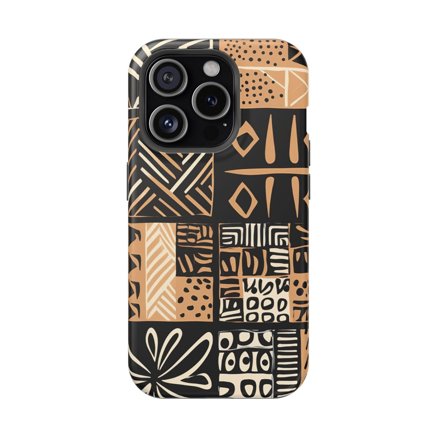 Tribal Geo-Pattern MagSafe Case – Bold Ethnic Design