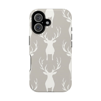 Minimalist Deer Silhouette MagSafe Pattern – iPhone Series Case