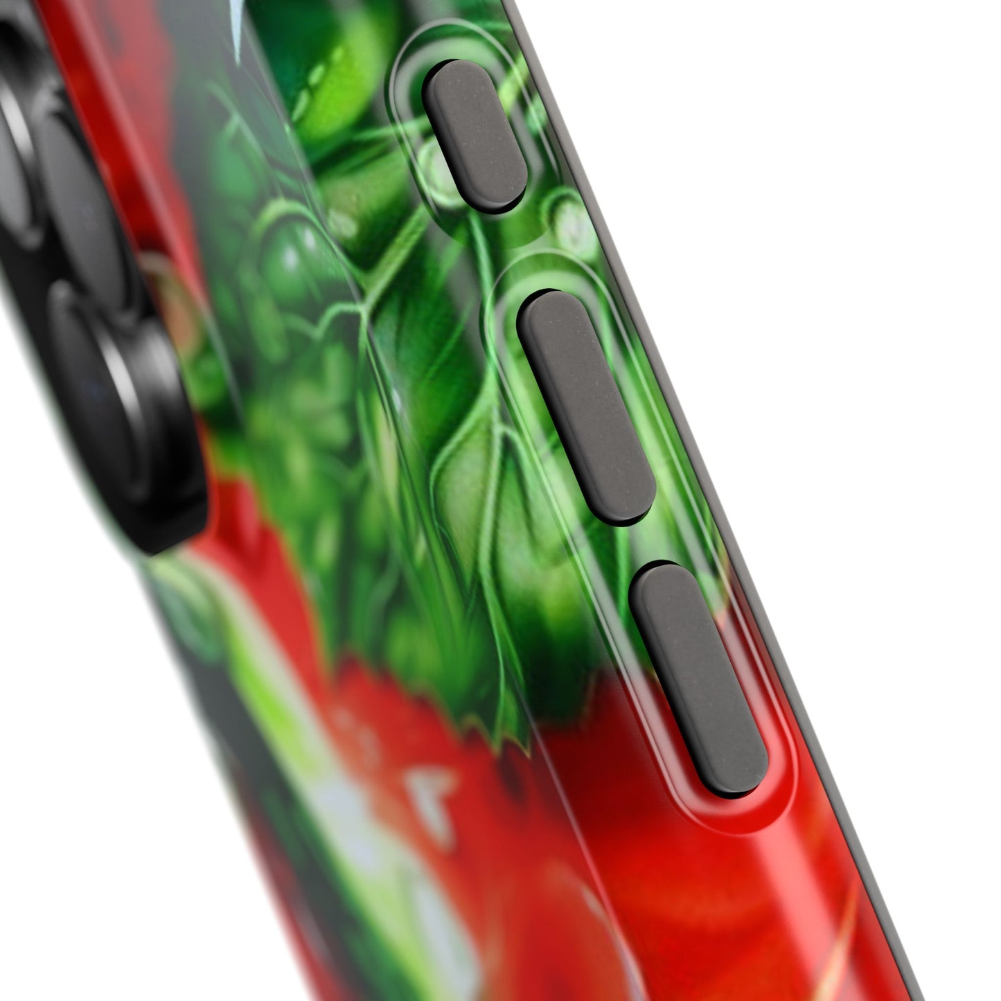 Juicy Watermelon & Mint MasSafe iPhone Case – Tough Dual-Layer, Vibrant Summer Design