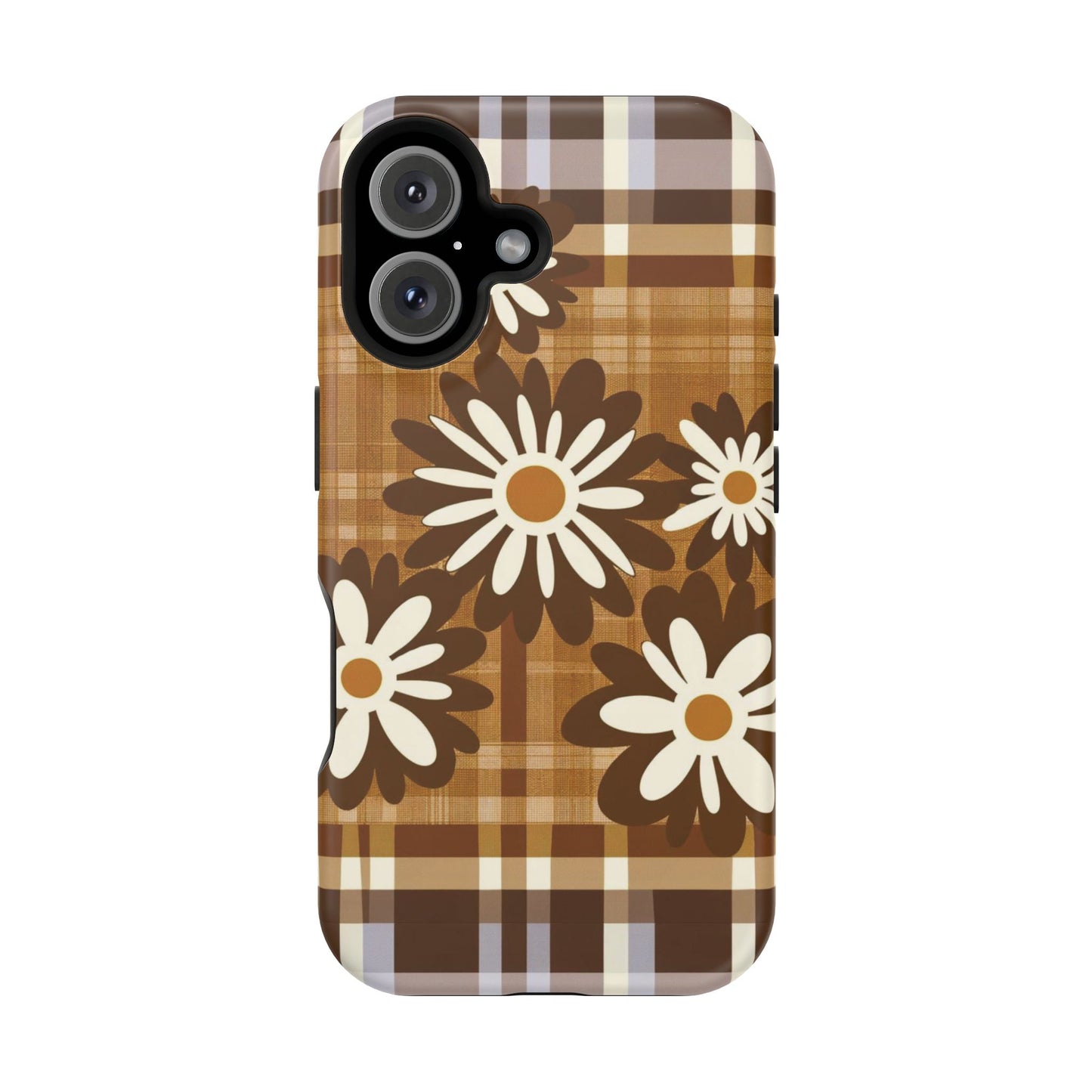 Rustic Bloom Plaid iPhone Case