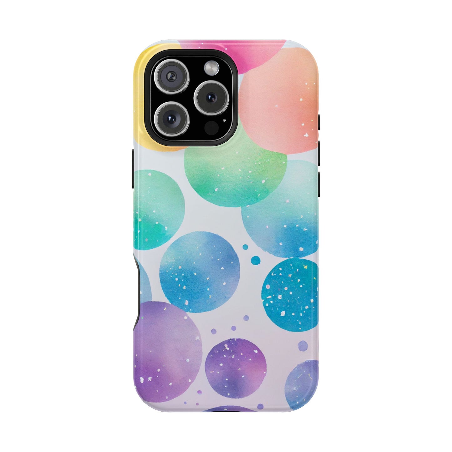 Pastel Galaxy Bubbles  MagSafe iPhone Case – Slim Design, Glossy Finish